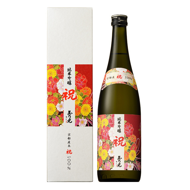 清酒　玉乃光　純米吟醸　祝１００％　７２０ｍｌ 商品写真